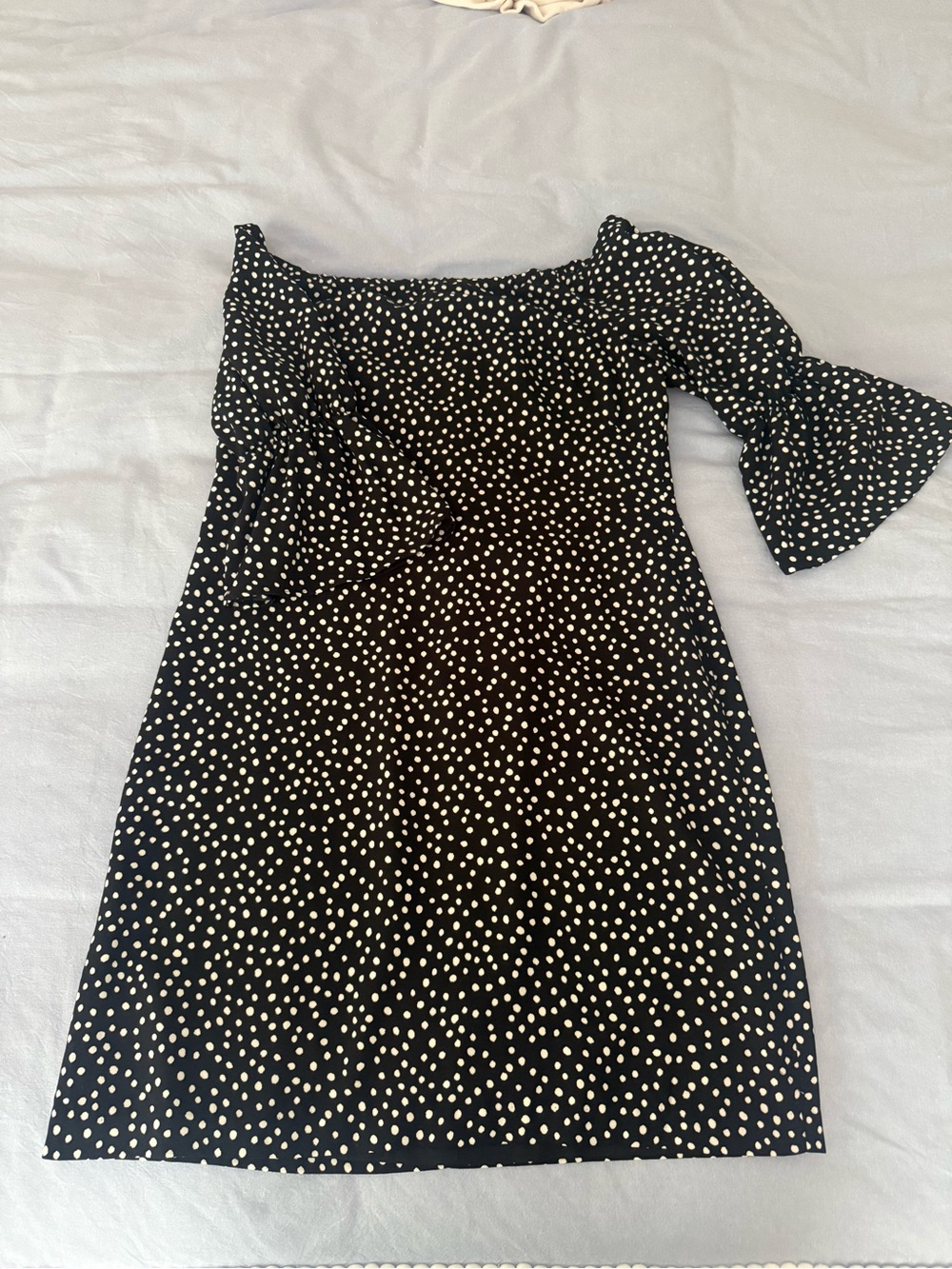 Ralph Lauren Black Polka Dot Dress